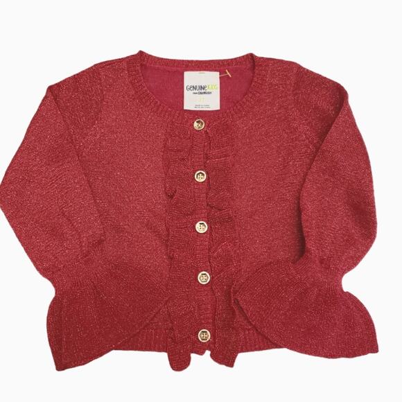 Red Cardigan Sweater - Picture 1 of 4
